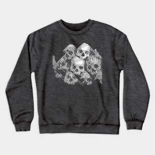 Pixelated Skulls #5 †††† 8bit Graphic Design Crewneck Sweatshirt